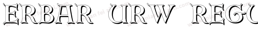 Erbar URW Regular字体转换